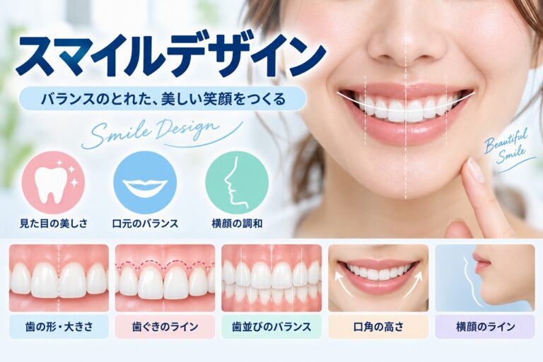 スマイルデザインとは｜歯・歯ぐき・口元のバランスを整える審美治療