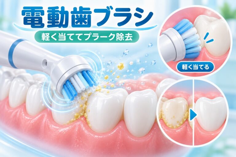 電動歯ブラシ｜正しい使い方とプラーク除去