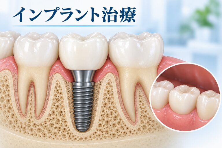 インプラント治療｜人工歯・アバットメント・インプラント体の構造