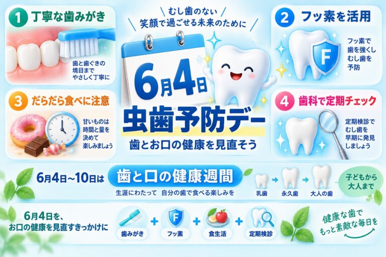 虫歯予防デーとは｜6月4日に歯とお口の健康を見直そう