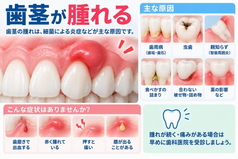歯茎が腫れる原因は？痛み・出血・膿があるときの対処法