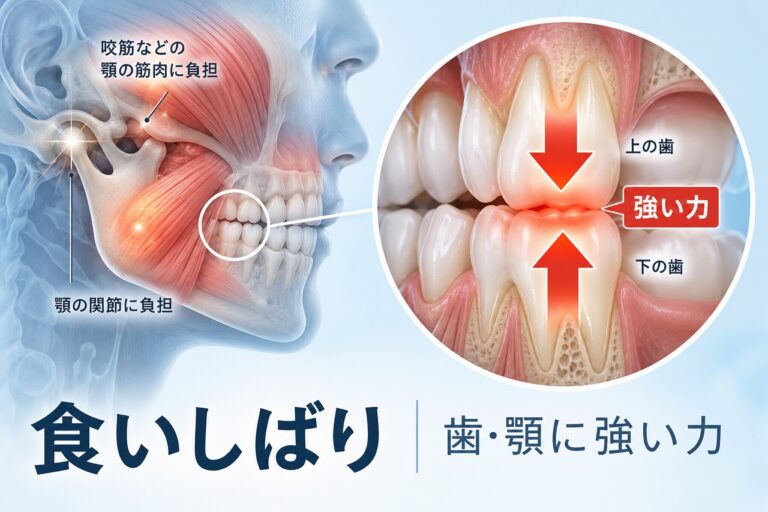 食いしばりとは？歯や顎にかかる強い力
