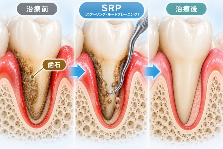 SRP（スケーリング・ルートプレーニング）｜歯ぐきの中の歯石を除去