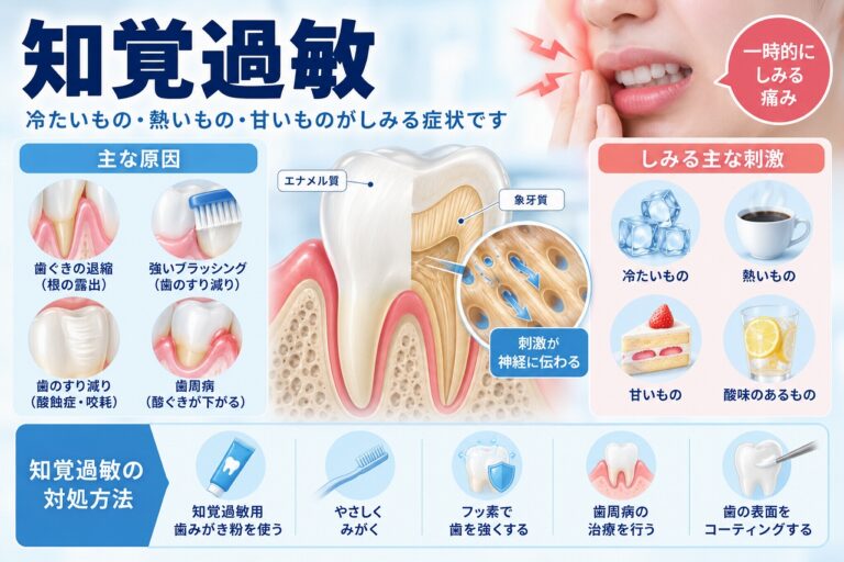 知覚過敏とは？歯がしみる原因と対処法
