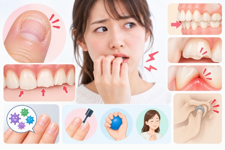 爪噛みが歯に与える影響とは？歯や噛み合わせへのリスク
