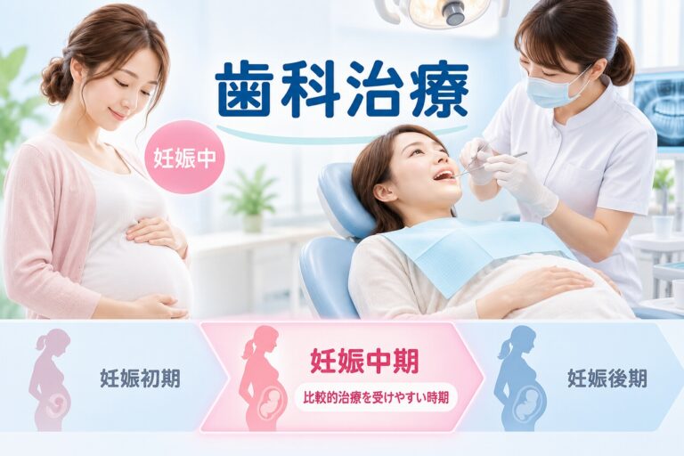 妊娠中の歯科治療｜妊娠中期は比較的治療を受けやすい時期