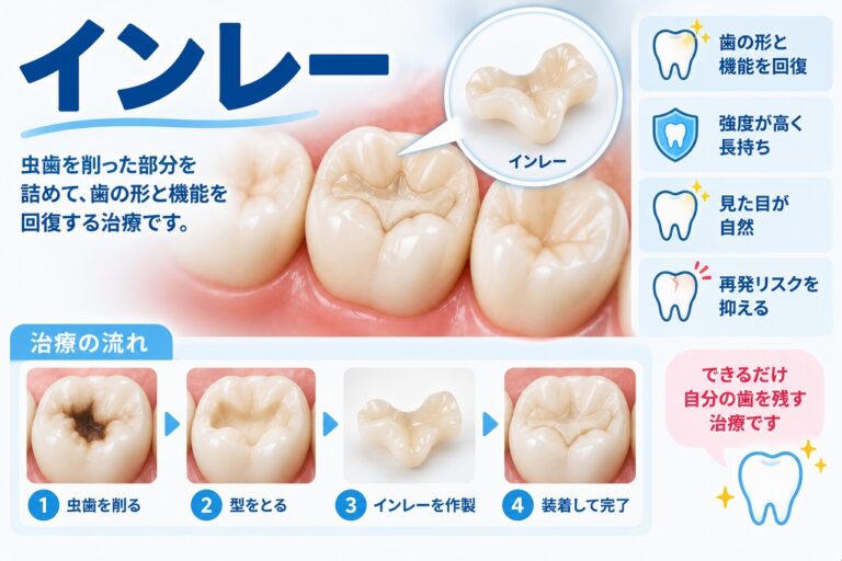 インレーとは？虫歯を削った部分を補う詰め物の治療