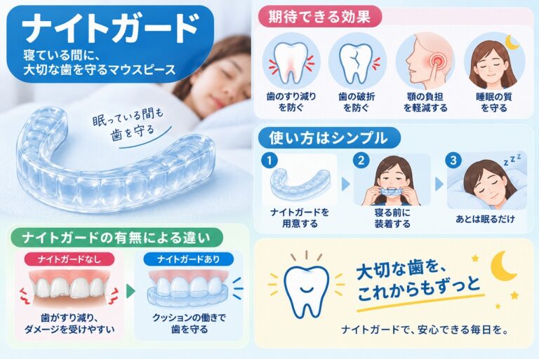 ナイトガードとは？歯ぎしり・食いしばりから歯を守るマウスピース
