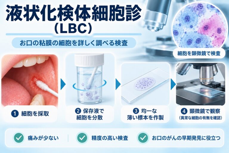 液状化検体細胞診（LBC）とは？｜口腔粘膜の細胞を調べる検査