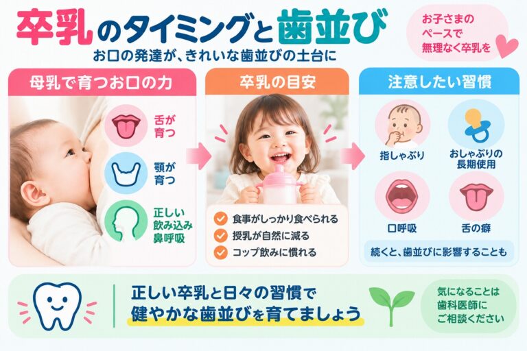 卒乳のタイミングと歯並びの関係｜お口の発達と注意したい習慣