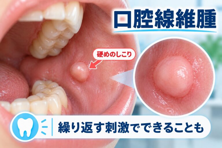 口腔線維腫｜頬の内側にできる硬めのしこり