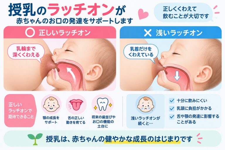 ラッチオンとは？｜授乳と赤ちゃんのお口の発達