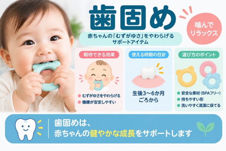 歯固めはいつから？｜赤ちゃんの歯ぐずり対策と選び方