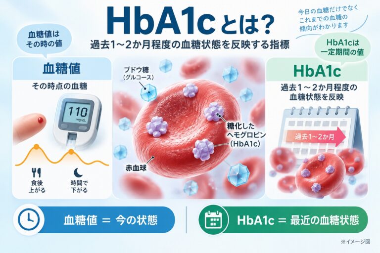 HbA1cとは？血糖値との違いと過去の血糖状態