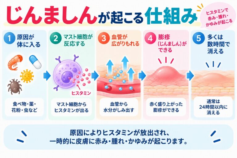 じんましんが起こる仕組み｜ヒスタミンによる膨疹・かゆみの原因