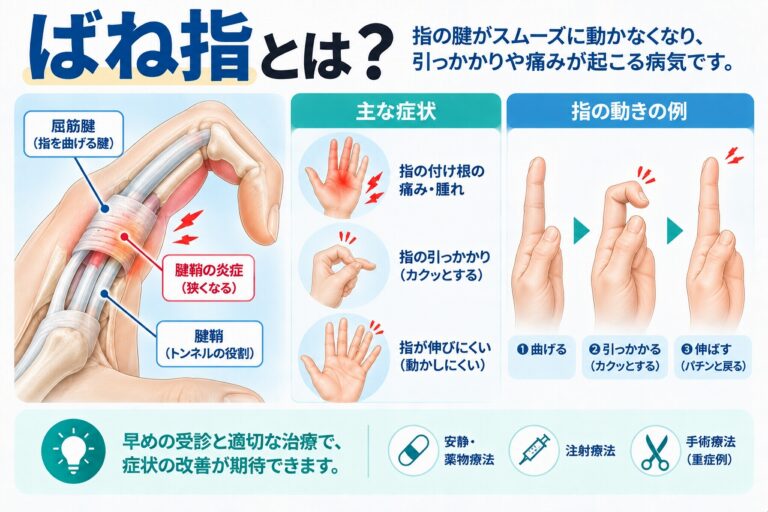 ばね指とは？指が引っかかる仕組みと主な症状