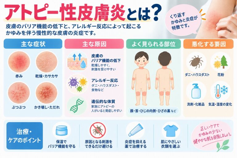 アトピー性皮膚炎とは？かゆみ・炎症を繰り返す原因と主な症状