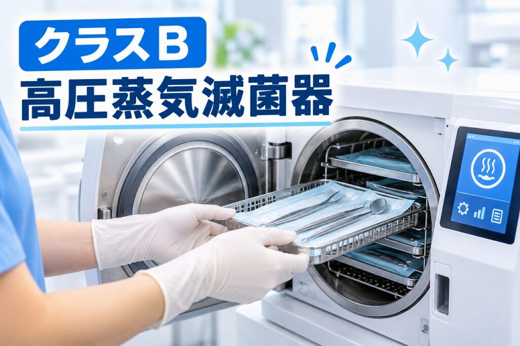 クラスB高圧蒸気滅菌器とは？歯科器具の滅菌方法・真空脱気の仕組み・感染対策を解説