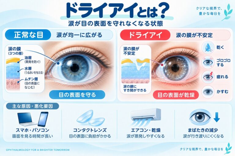 ドライアイとは？｜目が乾く・ゴロゴロする原因と涙の仕組み