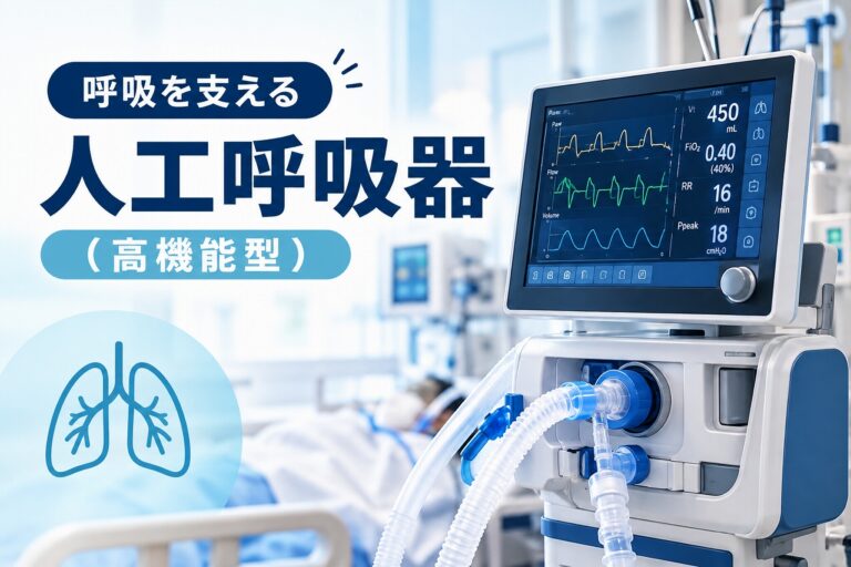人工呼吸器（高機能型）とは？仕組み・換気モード・呼吸管理・ICUでの役割を解説