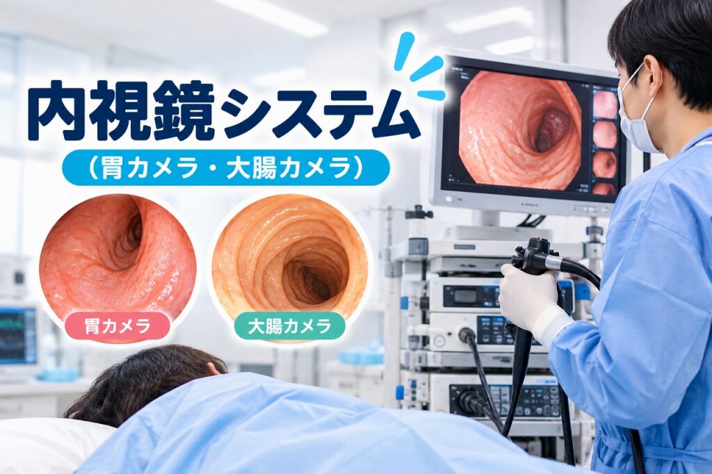 内視鏡システムとは？胃カメラ・大腸カメラの仕組みと検査方法・特徴を解説