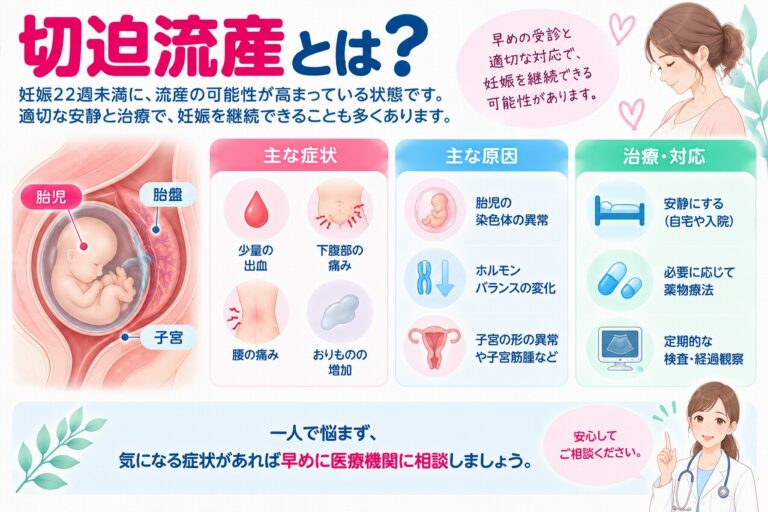 切迫流産とは？｜妊娠中の出血・腹痛などの症状と受診の目安を解説