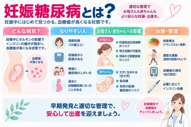 妊娠糖尿病とは？｜妊娠中に血糖値が高くなる原因・影響と管理を解説