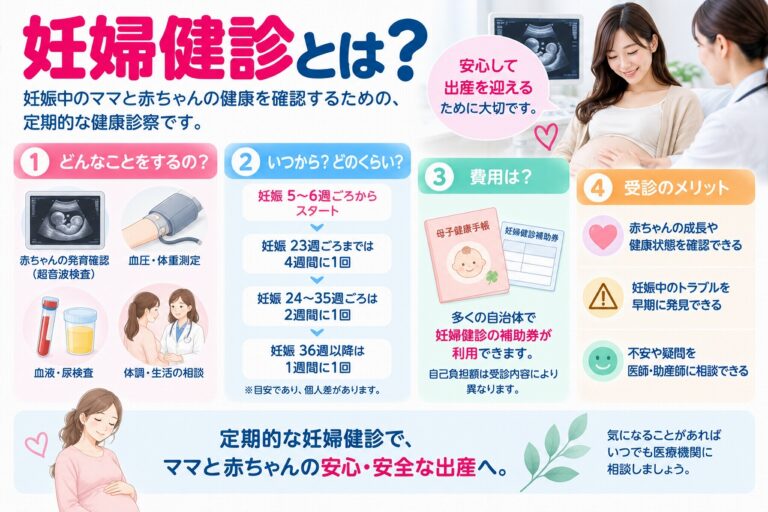 妊婦健診とは？｜検査内容・受診時期・目的をわかりやすく解説