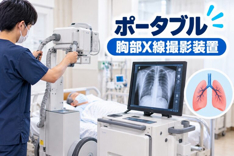 ポータブル胸部X線撮影装置とは？病室で行うレントゲン検査の仕組み・特徴・活用方法を解説