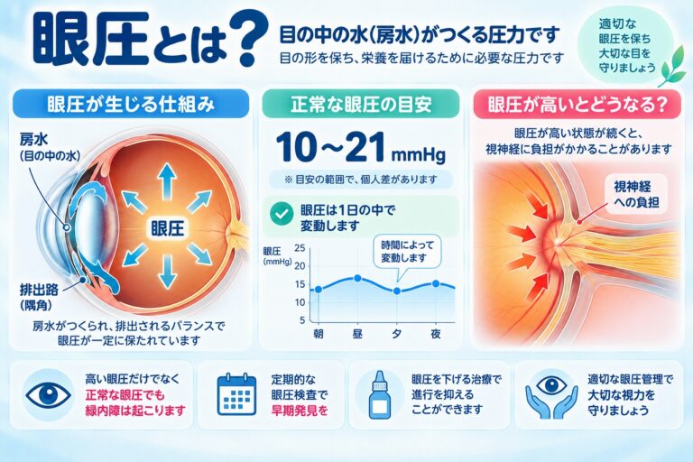 眼圧とは？｜正常値の目安と眼圧が高くなる仕組みを解説