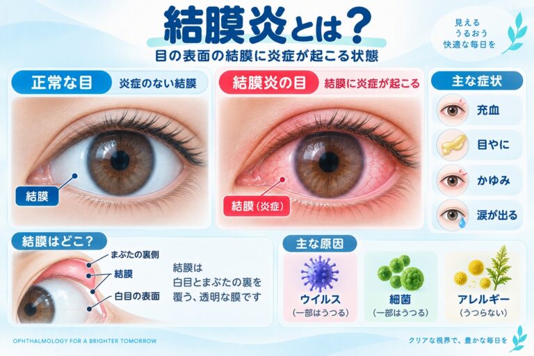 結膜炎とは？｜充血・目やに・かゆみが起こる原因と症状