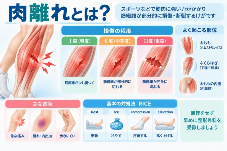 肉離れとは？筋肉が損傷・断裂する仕組みと主な症状