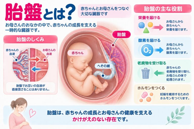 胎盤とは？｜赤ちゃんを支える胎盤の仕組みと4つの役割を解説