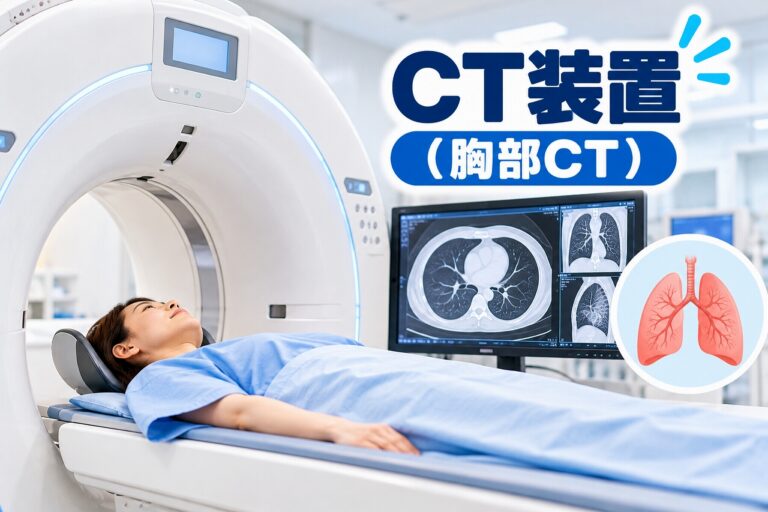 CT装置（胸部CT）とは？肺の断面画像・検査方法・胸部レントゲンとの違いを解説