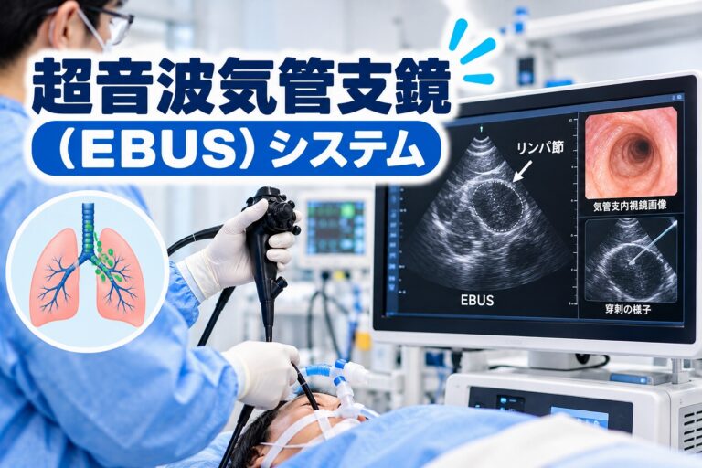 超音波気管支鏡（EBUS）システムとは？肺がん診断・リンパ節検査・針生検の仕組みを解説